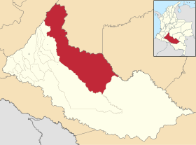 Localisation de San Vicente del Caguán