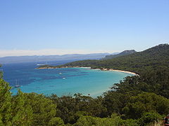 Plage La Courtade de Porquerolles.