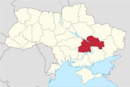 Kaart van Oblast Dnjepropetrovsk