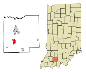 Location in the state of Indiana