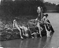 نگاره شاگردان ایکینز در حال شنا، حدود ۱۸۸۳–۸۴