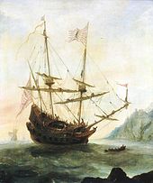 The discovery of the New World by Italian explorer Christopher Columbus Eertvelt, Santa Maria.jpg