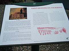 Église, panneau d'informations.