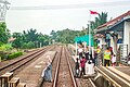 Kondisi emplasemen Stasiun Catang.