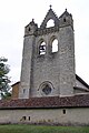 Le clocher-mur de l'église (juil. 2011)
