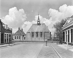 Street view with Dutch Reformed church