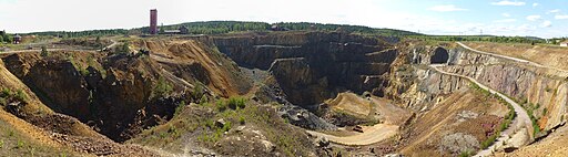 Falu gruva stora stöten panorama 2012