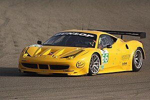 Français : Ferrari 458 italia equipe JMW ( pil...