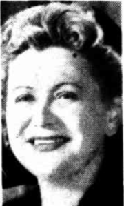 Photo of Yvonne Banvard taken circa 1952