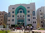 בניין הספרייה המרכזית של עזה, ברחוב עומר אל-מוח'תאר
