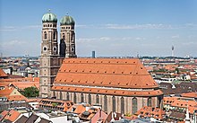 Frauenkirche in Munich, Bavaria, Germany Frauenkirche Munich - View from Peterskirche Tower2.jpg