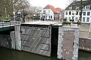 Waaierdeur van de Korenbrugsluis in Gorinchem