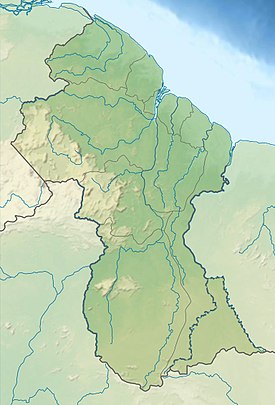 Isla Leguan ubicada en Guyana