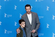 Hugh Jackman with Dafne Keen Photo Call Logan Berlinale 2017 01.jpg