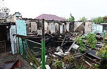 Damaged houses in Makhrizli village, Agdam District. 1 May 2016 Ilham Aliyev met with residents of Makhrizli village, Agdam, on the line of contact 2.jpg