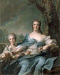 Isabella och hennes mor 1750.