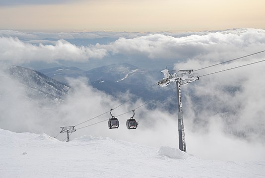 Kabínková lanovka Kosodrevina - Chopok.