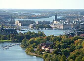 Diplomatstadens läge i Stockholm