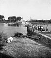 Fähre über einen Nebenarm der Donau bei Bogyiszló (1936)