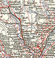Historisk kart (1902) over Krøderbanen