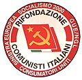 Il simbolo della Lista comunista (Rifondazione Comunista-Pdci) in occasione delle elezioni europee del 2009.