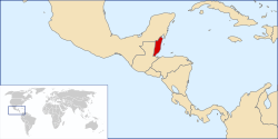 Location of Belize