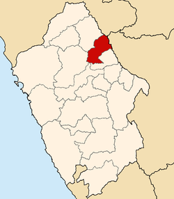 Location of Pomabamba in the Ancash Region