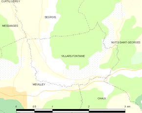 Poziția localității Villars-Fontaine