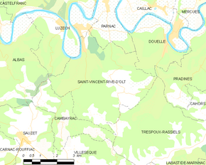 Poziția localității Saint-Vincent-Rive-d'Olt