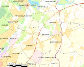 Mapa obce Quarouble