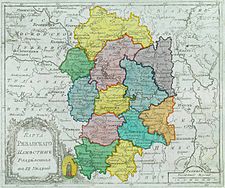 Касимовский уезд на карте Рязанского наместничества. 1792