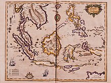 Map of the Indian Ocean and the China Sea was engraved in 1728 by Ibrahim Müteferrika.jpg