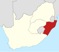 Map of the provinces of South Africa 1976-1994 with Natal highlighted.svg