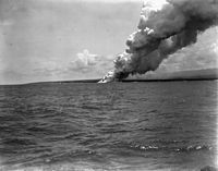 Sopečná erupce Mt Matavanu na Savai'i, 1905