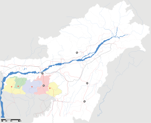 Map of Meghalaya showing location of Nokrek Na...
