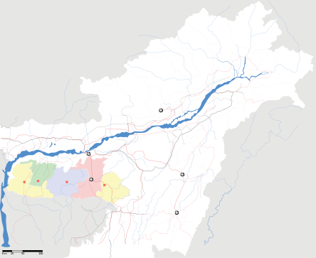 Location map Индиэ Мегхалая