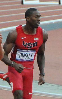 Michael Tinsley Lontoon olympialaisissa 2012.