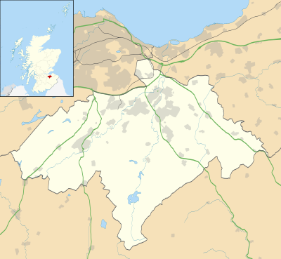 Mapa de localización de Midlothian