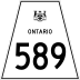 Highway 589 marker