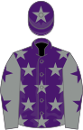 Purple, Grey stars, Grey sleeves, Purple stars, Purple cap, Grey star