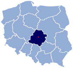 Localização de Pabianice na Polónia