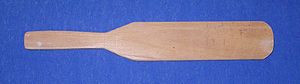 Wooden spanking paddle