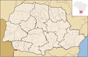 Poziția localității Barracão (Paraná)