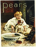 Reklameposter foar sjippe fan Pears, 1900