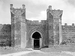 Porte de Chella à Rabat (Maroc), vers 1925