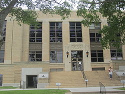 Budova okresního soudu ve městě Henderson