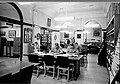 Students reading in the Command and General Staff College Library, Located in Wagner Hall, Fort Leavenworth, KS during the 1940s