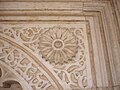 floral pattern on marble in Mehrab
