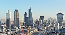 The City of London skyline in December 2013