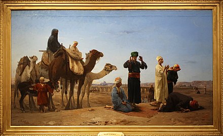 Pregària al vespre. Louis Mouchot (París 1830-id. 1891). 1874